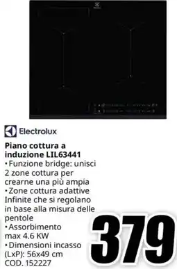 MediaWorld Electrolux Piano cottura a induzione LIL63441 offerta