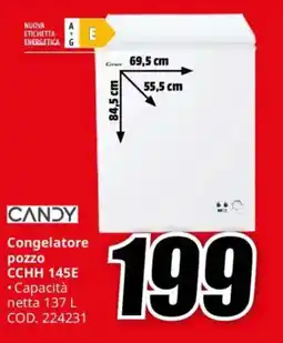 MediaWorld CANDY Congelatore pozzo CCHH 145E offerta