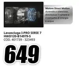 MediaWorld Lavasciuga I-PRO SERIE 7 HWD120-B14979-S offerta