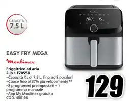 MediaWorld Moulinex Friggitrice ad aria 2 in 1 EZ855D offerta