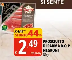 Tigros Prosciutto di parma d.o.p. NEGRONI offerta