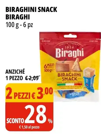 Tigros Biraghini snack BIRAGHI offerta