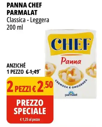 Tigros Panna chef PARMALAT offerta