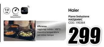 MediaWorld Haier Piano Induzione HAISJ64MC offerta