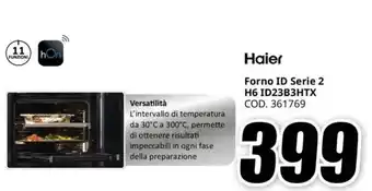 MediaWorld Haier Forno ID Serie 2 H6 ID23B3HTX offerta