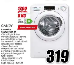 MediaWorld CANDY Lavatrice CSS128TW4-11 offerta