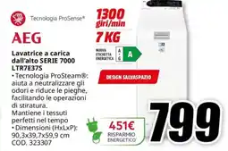 MediaWorld AEG Lavatrice a carica dall'alto SERIE 7000 LTR7E37S offerta