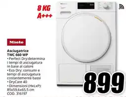 MediaWorld Miele Asciugatrice TWC 660 WP offerta