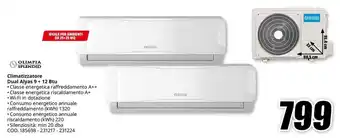 MediaWorld OLIMPIA SPLENDID Climatizzatore Dual Alyas 9 + 12 Btu offerta