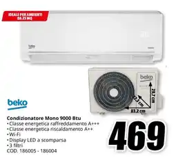 MediaWorld beko Condizionatore Mono 9000 Btu offerta