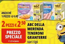 Tigros Abc della merenda teneroni GRANTERRE offerta