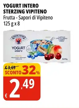 Tigros Yogurt intero sterzing VIPITENO offerta