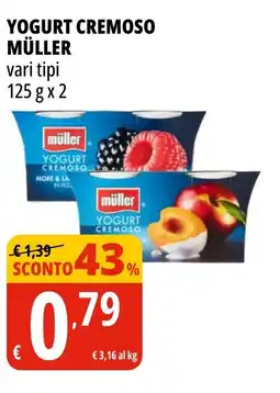 Tigros Yogurt cremoso MÜLLER offerta