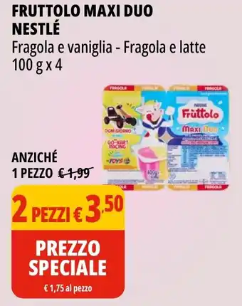 Tigros Fruttolo maxi duo NESTLÉ offerta