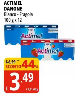 Tigros Actimel DANONE bianco - fragola offerta