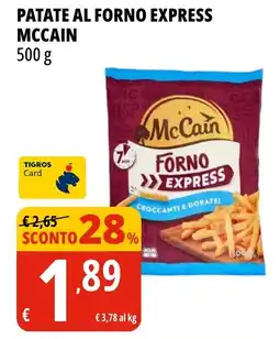 Tigros Patate al forno express MCCAIN offerta