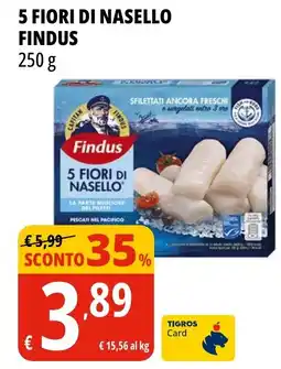 Tigros 5 fiori di nasello FINDUS offerta