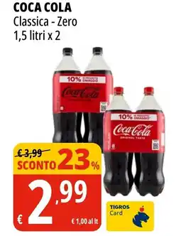 Tigros Coca cola classica - zero offerta