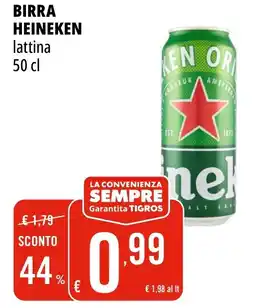 Tigros Birra HEINEKEN lattina offerta