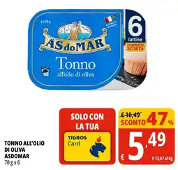 Tigros Tonno all'olio di oliva AS DO MAR offerta