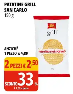 Tigros Patatine grill SAN CARLO offerta