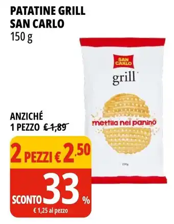 Tigros Patatine grill SAN CARLO offerta