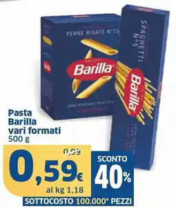 Sigma Pasta barilla vari formati offerta