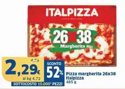 Sigma Pizza margherita 26 x 38 italpizza offerta