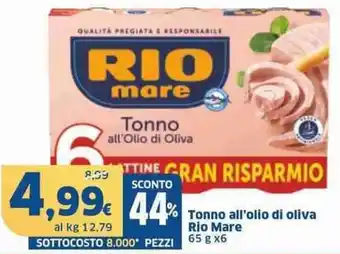 Sigma Tonno all'olio di oliva Rio Mare offerta