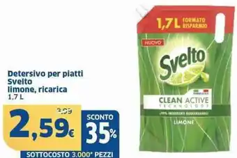 Sigma Detersivo per piatti svelto limone, ricarica offerta