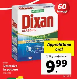 Lidl Dixan Detersivo in polvere offerta