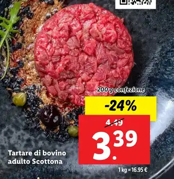 Lidl Tartare di bovino adulto Scottona offerta