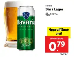 Lidl Bavaria Birra Lager offerta