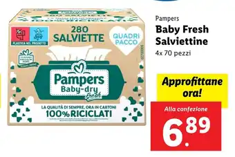 Lidl Pampers Baby Fresh Salviettine offerta