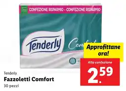 Lidl Tenderly Fazzoletti Comfort offerta