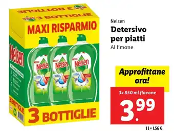 Lidl Nelsen Detersivo per piatti offerta