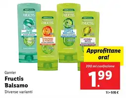 Lidl Garnier Fructis Balsamo offerta