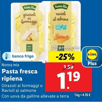 Lidl Nonna mia Pasta fresca ripiena offerta