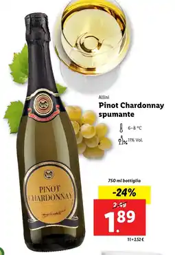 Lidl Allini Pinot Chardonnay spumante offerta