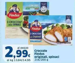 Sigma Croccole findus originali, spinaci offerta