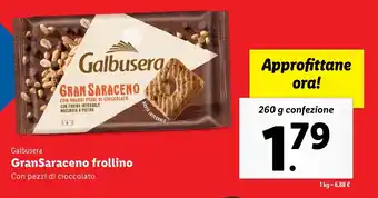 Lidl Galbusera GranSaraceno frollino offerta