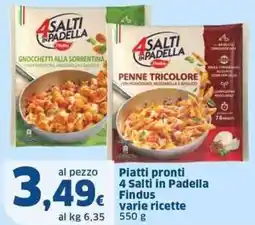 Sigma Piatti pronti 4 salti in padella findus varie ricette offerta