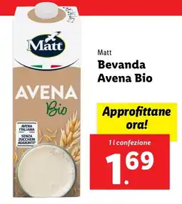 Lidl Matt Bevanda Avena Bio offerta