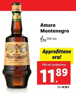 Lidl Amaro Montenegro offerta