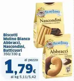 Sigma Biscotti mulino bianco abbracci, nascondini, batticuori offerta