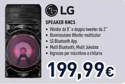 Unieuro LG SPEAKER RNC5 offerta