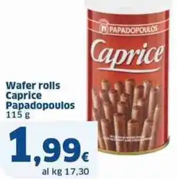 Sigma Wafer rolls caprice papadopoulos offerta