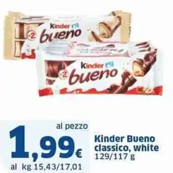 Sigma Kinder bueno classico, white offerta