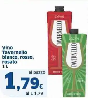 Sigma Vino tavernello bianco, rosso, rosato offerta