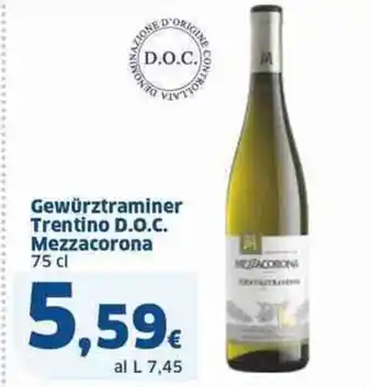 Sigma Gewürztraminer trentino d.o.c. mezzacorona offerta